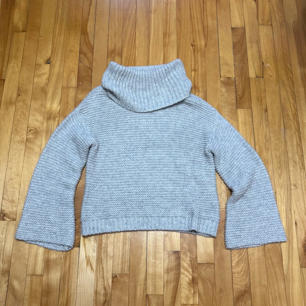 Cozy Gray Turtleneck Sweater